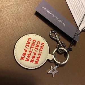 Rebecca Minkoff NWT “grl pwr” girl power key ring
